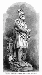 Statue von König Robert the Bruce in Stirling